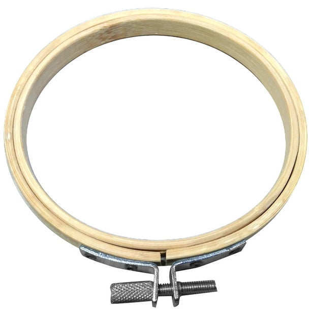 Embroidery Hoop Frame Plastic with Metal Screw 8 inch 20cm Faux Wood Grain NEW
